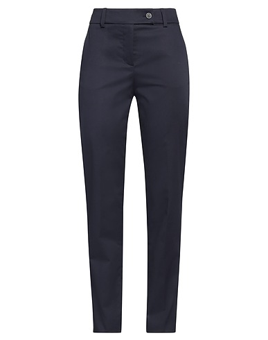 TRUSSARDI Casual pants Midnight blue 97% Cotton, 3% Elastane