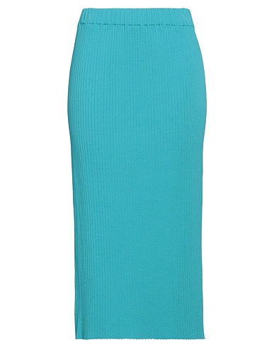 LIVIANA CONTI Midi skirt Azure 65% Viscose, 35% Polyamide
