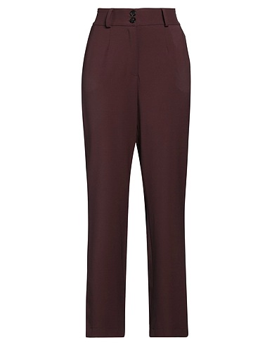 ALESSIA SANTI Casual pants Chocolate brown 95% Polyester, 5% Elastane, Acetate