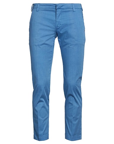 ENTRE AMIS Casual trouser Light blue 98% Cotton, 2% Elastane