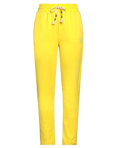 SUNS BOARDS Casual trouser Yellow 88% Cotton, 12% Polyester
