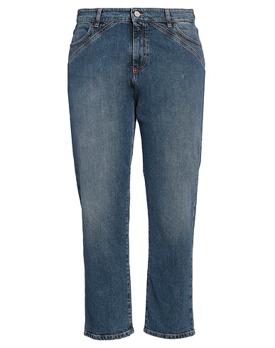 ALESSIA SANTI Denim trousers Blue 99% Cotton, 1% Elastane