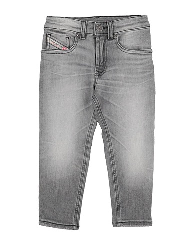 DIESEL Denim trousers Grey 94% Cotton, 6% Elastomultiester