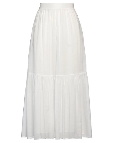 KAOS Maxi Skirts White 100% Cotton