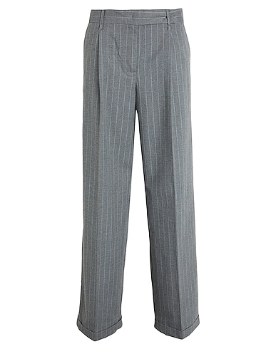 MAX&Co. Casual trouser INDICE
 Grey 66% Polyester, 33% Viscose, 1% Elastane