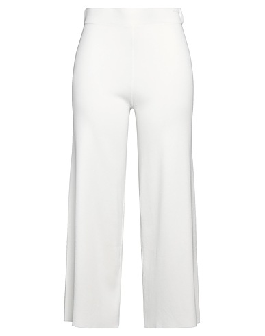 ALPHA STUDIO Casual trouser White 65% Viscose, 35% Nylon