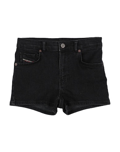 DIESEL Denim shorts Black 99% Cotton, 1% Elastane
