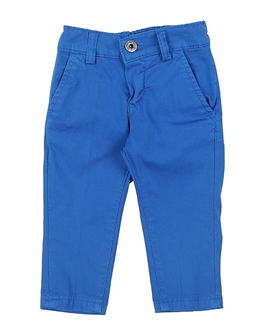 MANUELL & FRANK Casual trouser Bright blue 85% Cotton, 15% Polyester