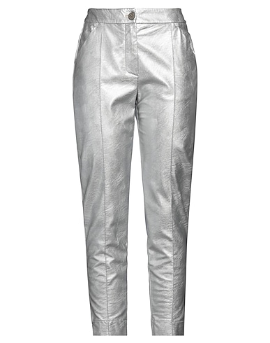 ALESSIA SANTI Casual trouser ARGENTO 100% Viscose, Polyurethane resin