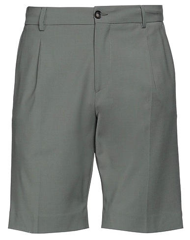 BE ABLE Shorts & Bermuda Military green 52% Wool, 43% Polyester, 5% Elastane