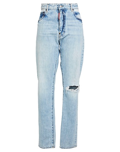 DSQUARED2 ジーンズ ブルー コットン 100% / 牛革（カーフ）