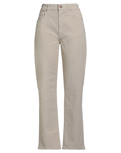 CIGALA'S Denim pants Beige 99% Cotton, 1% Elastane
