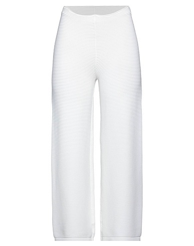 LIVIANA CONTI Casual trouser White 65% Viscose, 35% Polyamide