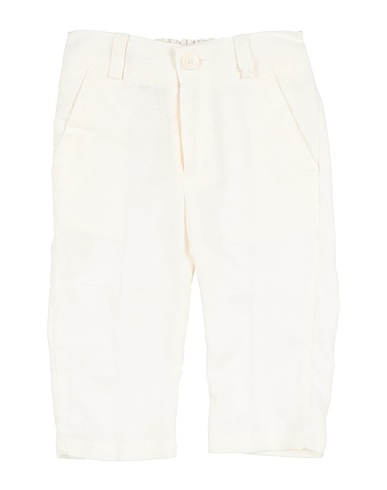 MANUELL & FRANK Casual trouser White 55% Linen, 45% Viscose