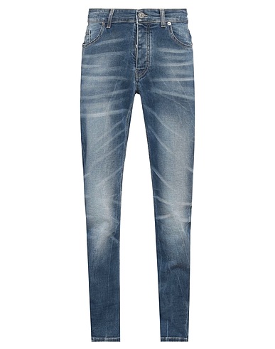 PMDS PREMIUM MOOD DENIM SUPERIOR Denim trousers Blue 98% Cotton, 2% Elastane