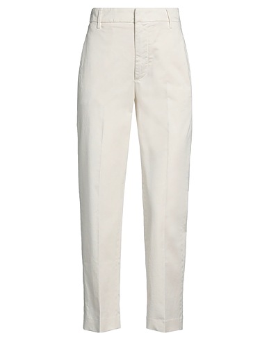 DONDUP Casual pants Ivory 97% Cotton, 3% Elastane
