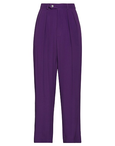 ROSEANNA Casual pants Purple 66% Acetate, 34% Silk