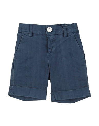EMANUEL PRIS Shorts & Bermuda Navy 97% Cotton, 3% Elastane