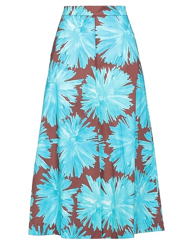 LIVIANA CONTI Casual trouser Azure 97% Cotton, 3% Elastane