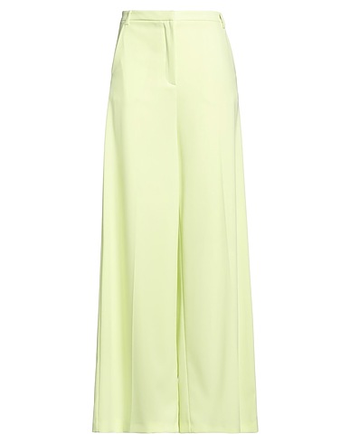 PATRIZIA PEPE Casual trouser Lime green 97% Polyester, 3% Elastane