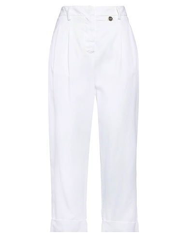 CAFèNOIR Pantalone Bianco 80% Viscosa, 20% Lino