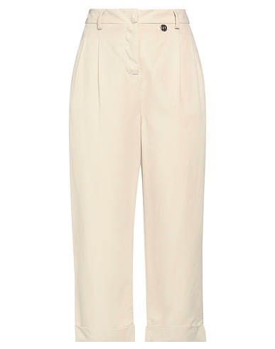 CAFèNOIR Casual trouser Beige 80% Viscose, 20% Linen