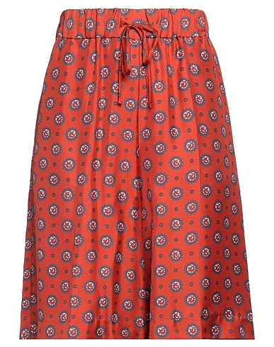ALBERTO BIANI Shorts & Bermuda Rust 100% Silk