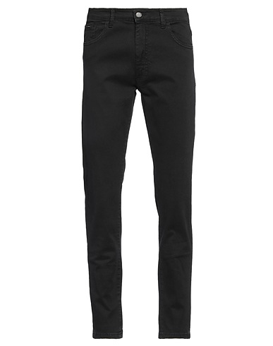 GAZZARRINI Denim trousers Charcoal 98% Cotton, 2% Elastane