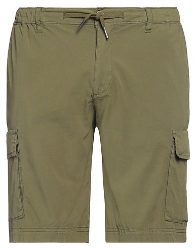 BOMBOOGIE Shorts & Bermuda Military green 97% Cotton, 3% Elastane