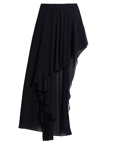 SAINT LAURENT Minirock Schwarz 100% Seide