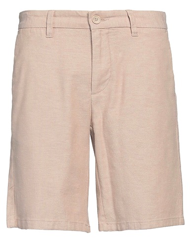 ONLY & SONS Shorts y Bermudas Beige 73% Algodón, 25% Lino, 2% Elastán