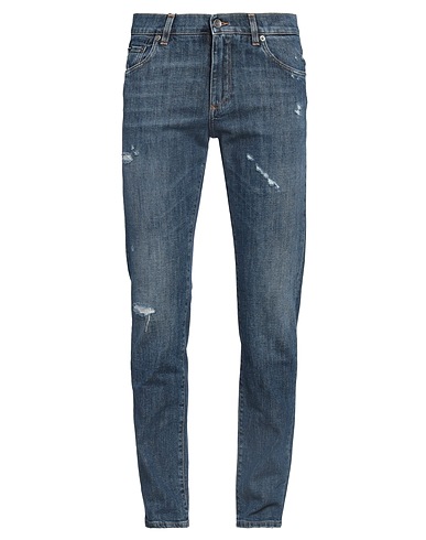DOLCE&GABBANA Denim trousers Blue 98% Cotton, 2% Elastane