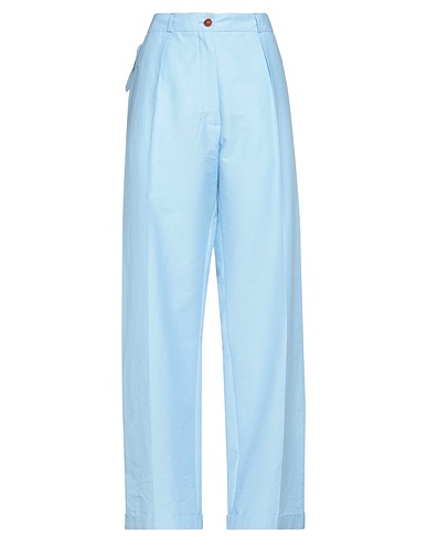 ALYSI Casual trouser Sky blue 58% Polyester, 42% Cotton