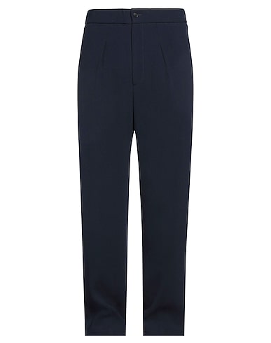 GIORGIO ARMANI Casual trouser Navy blue 50% Viscose, 50% Virgin Wool