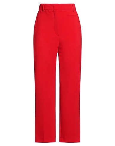 SPORTMAX Casual trouser Red 96% Virgin Wool, 4% Elastane