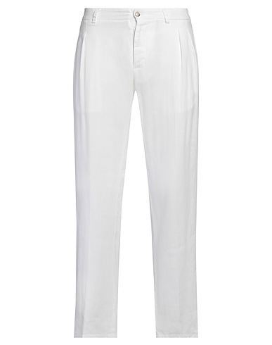 ROSSOPURO Casual pants White 100% Linen