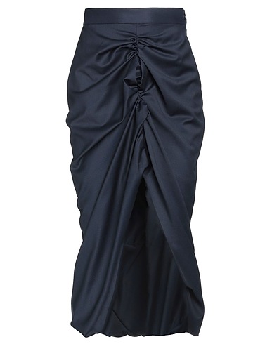 VIVIENNE WESTWOOD Midi skirt Navy blue 100% Virgin Wool