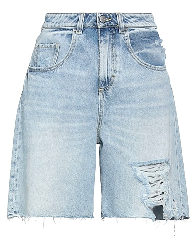 ICON DENIM Shorts jeans Blu 100% Cotone