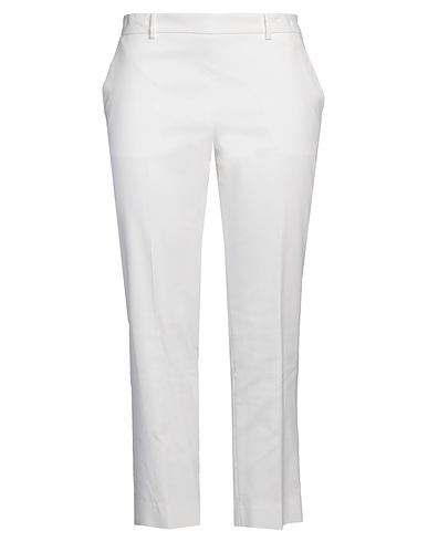 ALBERTO BIANI Casual pants White 50% Cotton, 48% Viscose, 2% Elastane