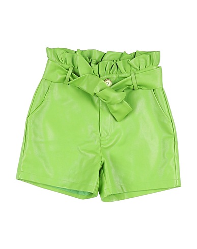 FUN & FUN Shorts & Bermuda Light green 60% Polyurethane, 40% Cotton