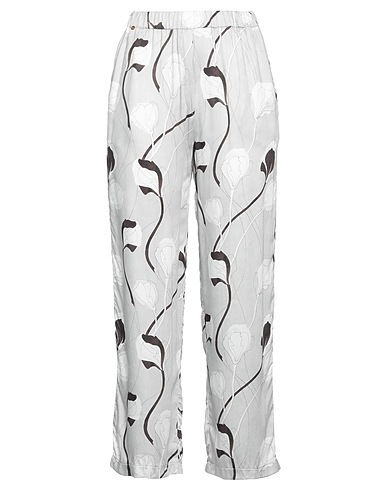ROSAMUNDA Casual pants Grey 75% Viscose, 25% Silk