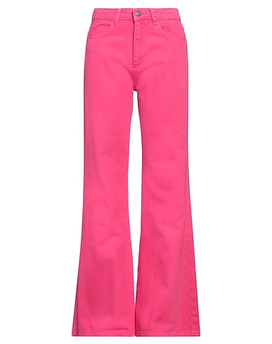 HINNOMINATE Denim trousers Fuchsia 100% Cotton