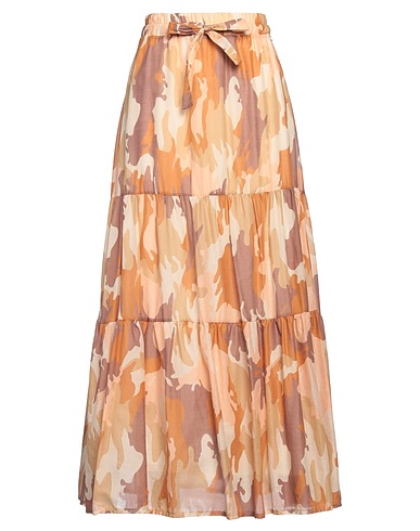 SOUVENIR Maxi Skirts Beige 100% Cotton