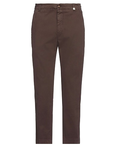 MYTHS Casual pants Dark brown 97% Cotton, 3% Elastane