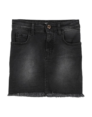 RELISH Denim skirt Black 95% Cotton, 5% Elastic fibres