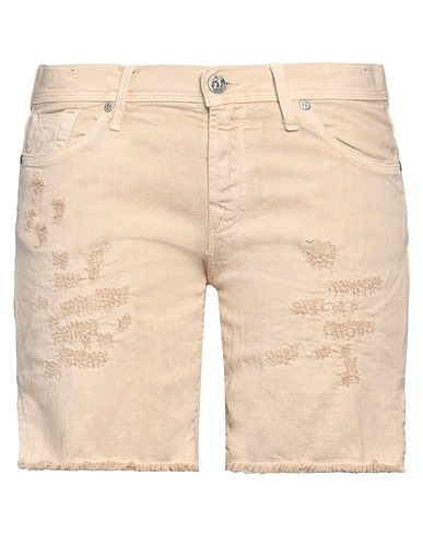 JACOB COHЁN Denim shorts Beige 100% Cotton