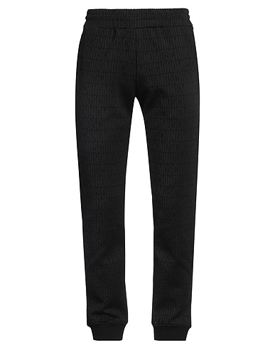 MOSCHINO Casual pants Black 66% Cotton, 34% Polyester