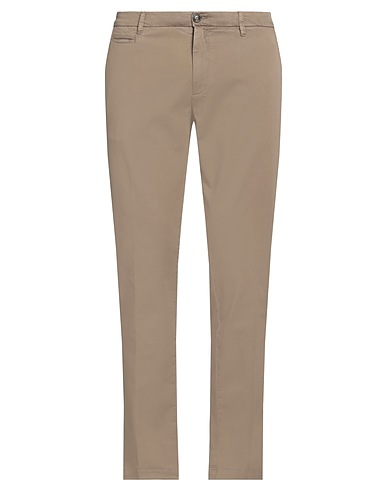 40WEFT Casual trouser Khaki 97% Cotton, 3% Elastane