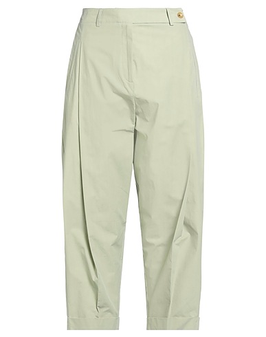 ALYSI Casual pants Lime green 100% Cotton