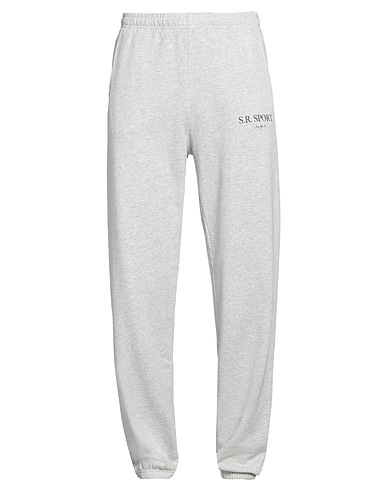 SPORTY & RICH Casual trouser Light grey 100% Cotton